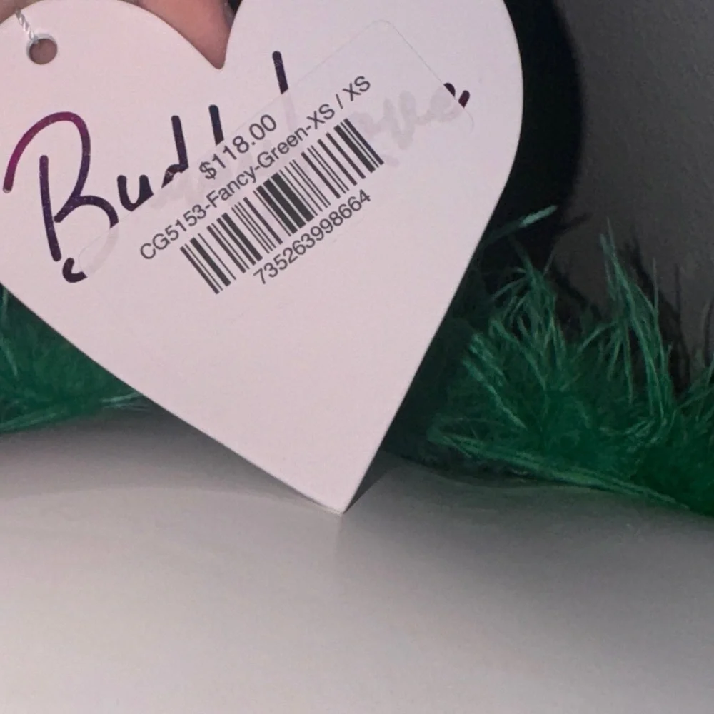 BNWT-Buddy Love Feather Top- Green - Picture 4 of 4